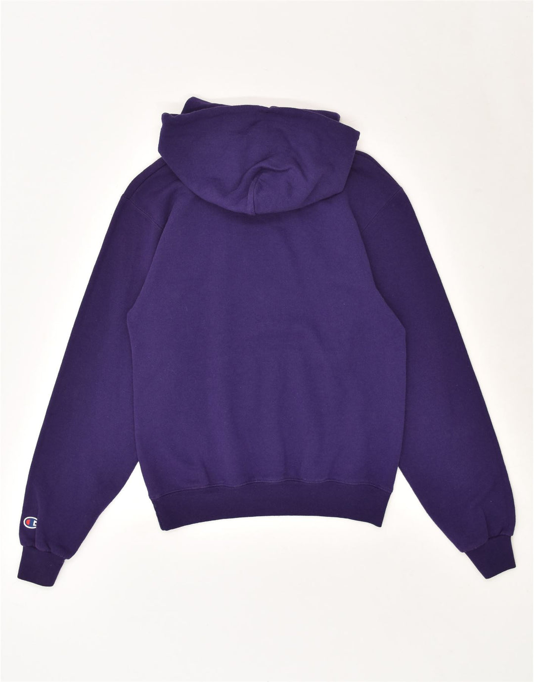 CHAMPION Mens Graphic Hoodie Jumper XS Purple Cotton Vintage Champion and Second-Hand Champion from Messina Hembry 