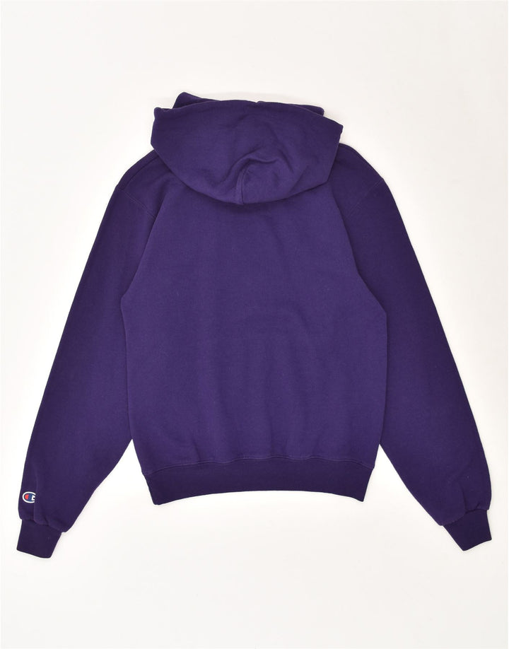 CHAMPION Mens Graphic Hoodie Jumper XS Purple Cotton Vintage Champion and Second-Hand Champion from Messina Hembry 