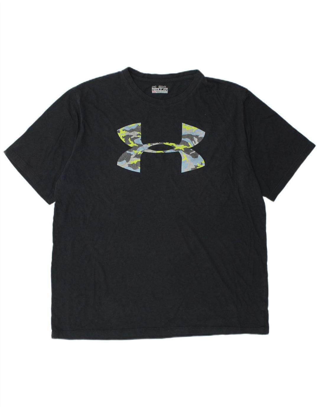 Camiseta gráfica masculina UNDER ARMOUR Heat Gear Regular Fit Top 2XL preta