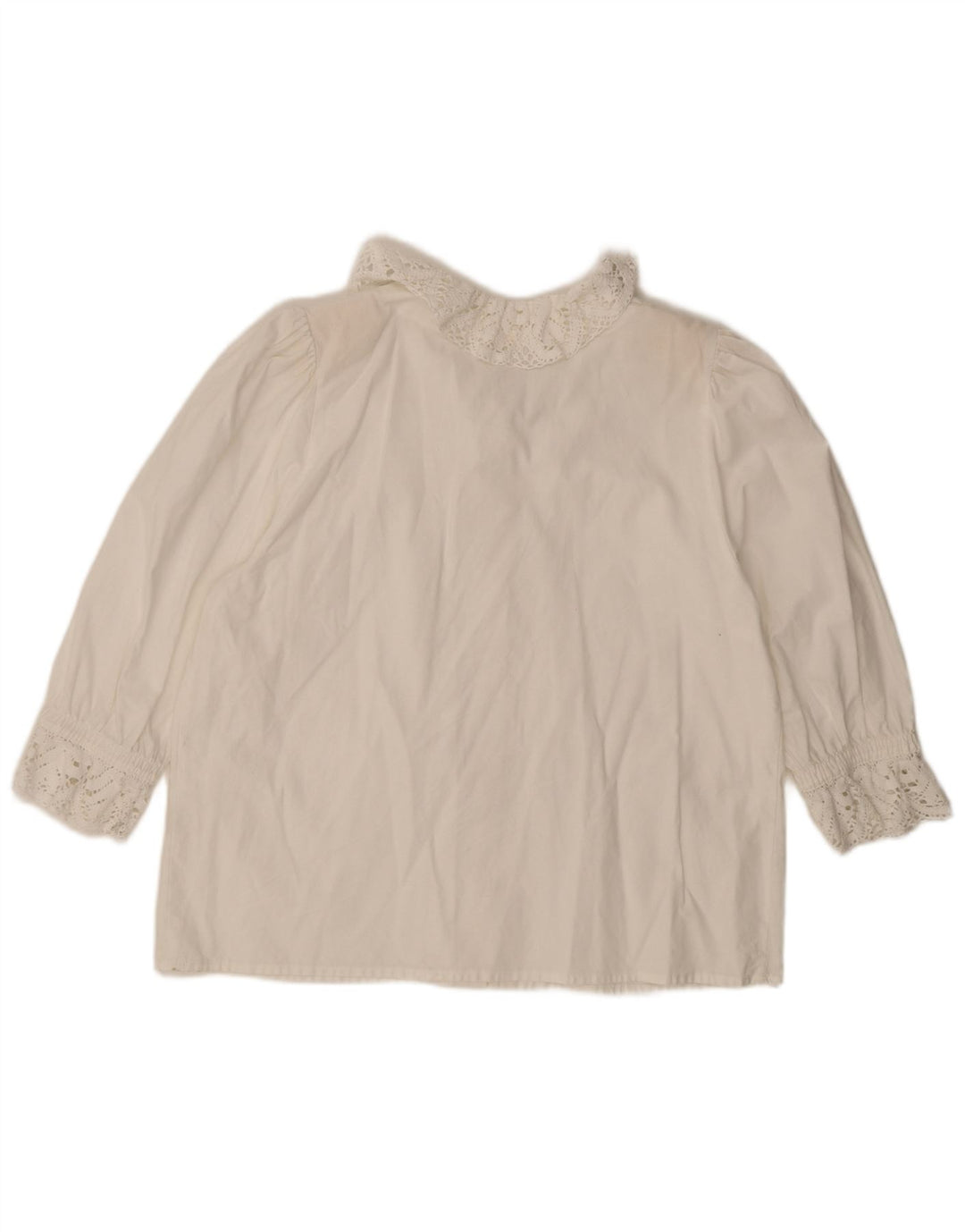Blusa feminina Distler manga 3/4 EU 48 2XL branca