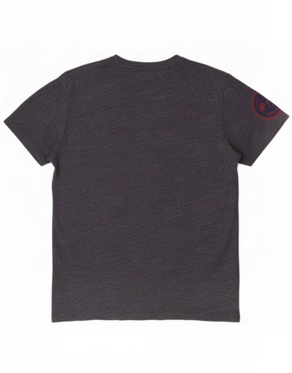 Camiseta gráfica masculina Superdry Top XL algodão manchado azul