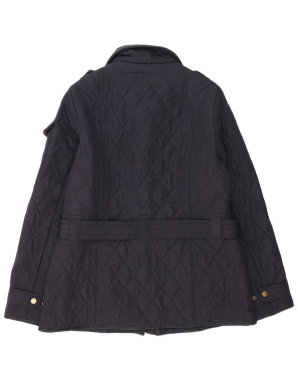 Jaqueta acolchoada feminina Barbour UK 14 grande azul marinho