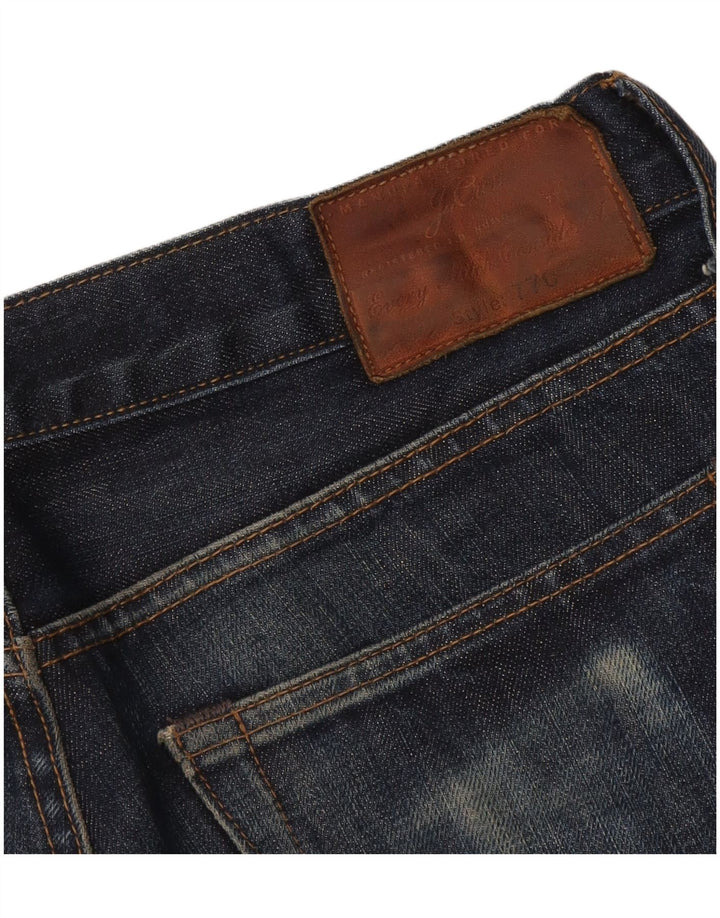 J. CREW Masculino 770 Straight Jeans W34 L30 Azul Marinho