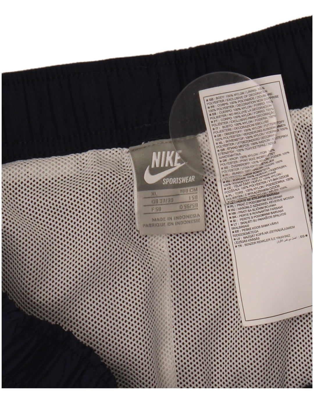 Calça de treino Nike masculina Capri XL azul marinho nylon