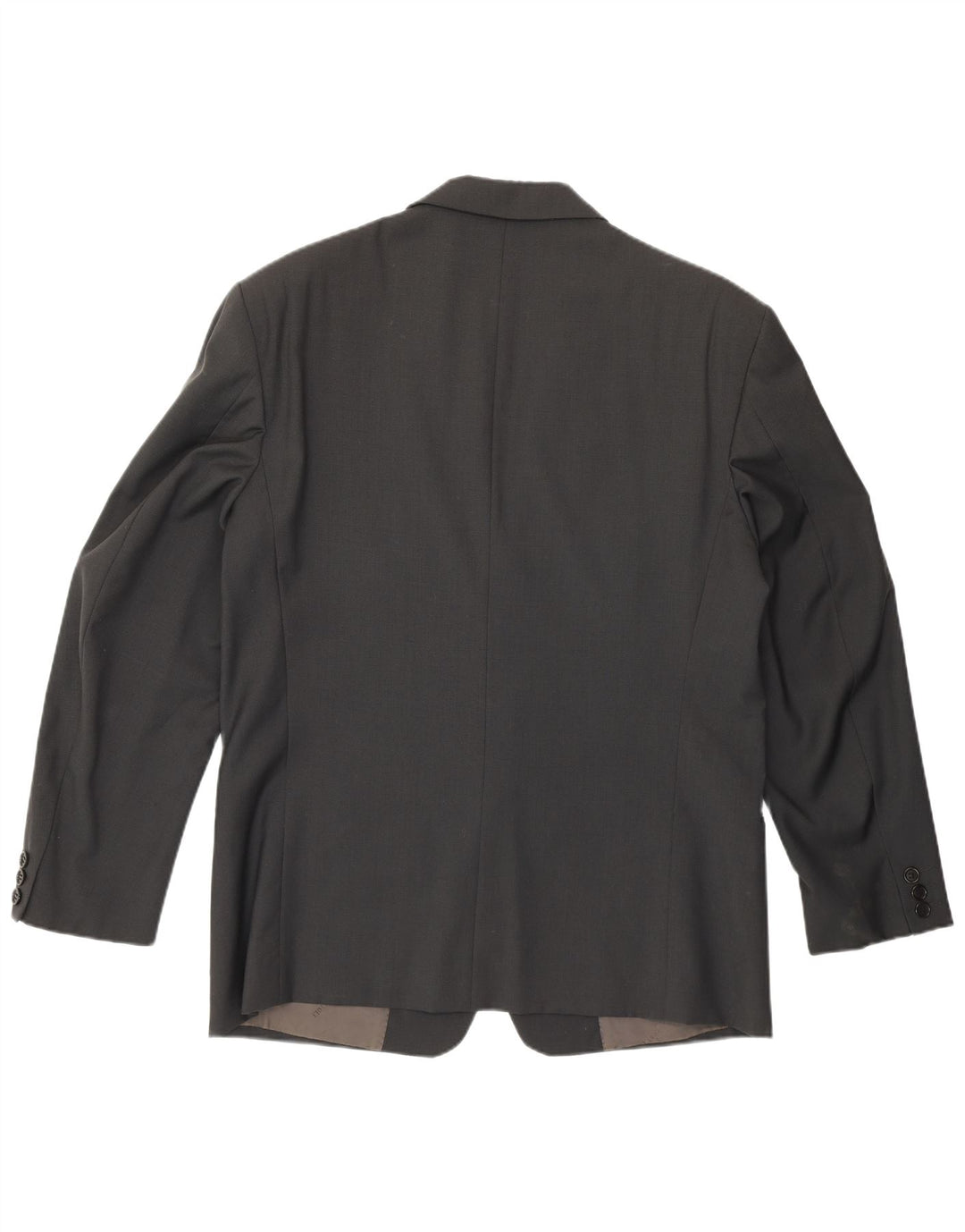Jaqueta Blazer Masculina Trussardi com 2 Botões IT 52 XL Lã Virgem Cinza
