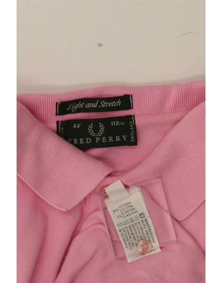 Camisa polo masculina Fred Perry médio algodão rosa
