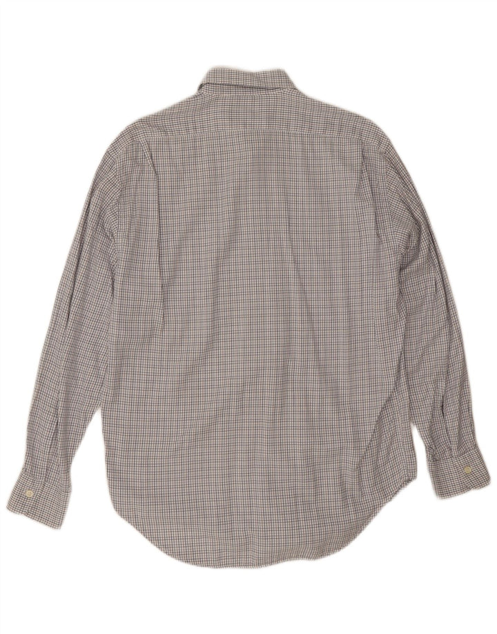 Camisa masculina Henry Cottons tamanho 39 15 1/2 cinza médio guingão