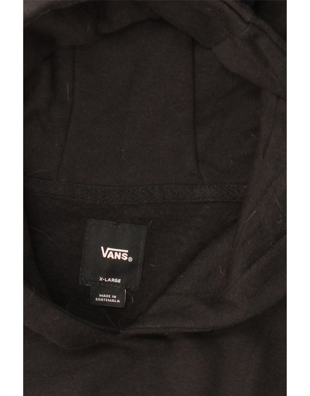 VANS Womens Graphic Hoodie Jumper UK 18 XL Black Cotton Vintage Vans and Second-Hand Vans from Messina Hembry 