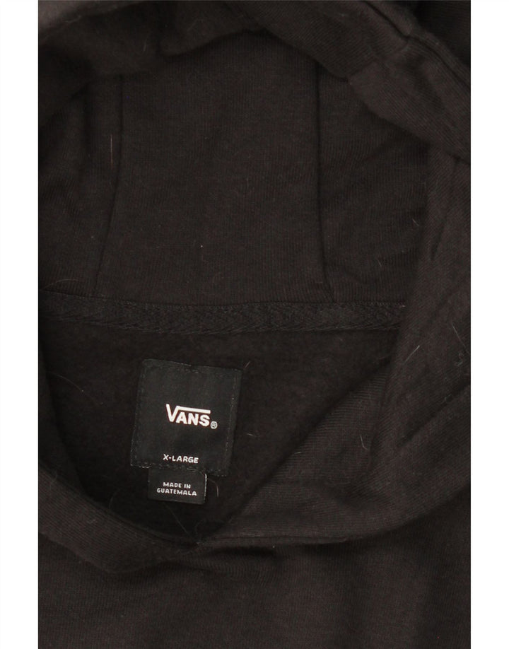 VANS Womens Graphic Hoodie Jumper UK 18 XL Black Cotton Vintage Vans and Second-Hand Vans from Messina Hembry 