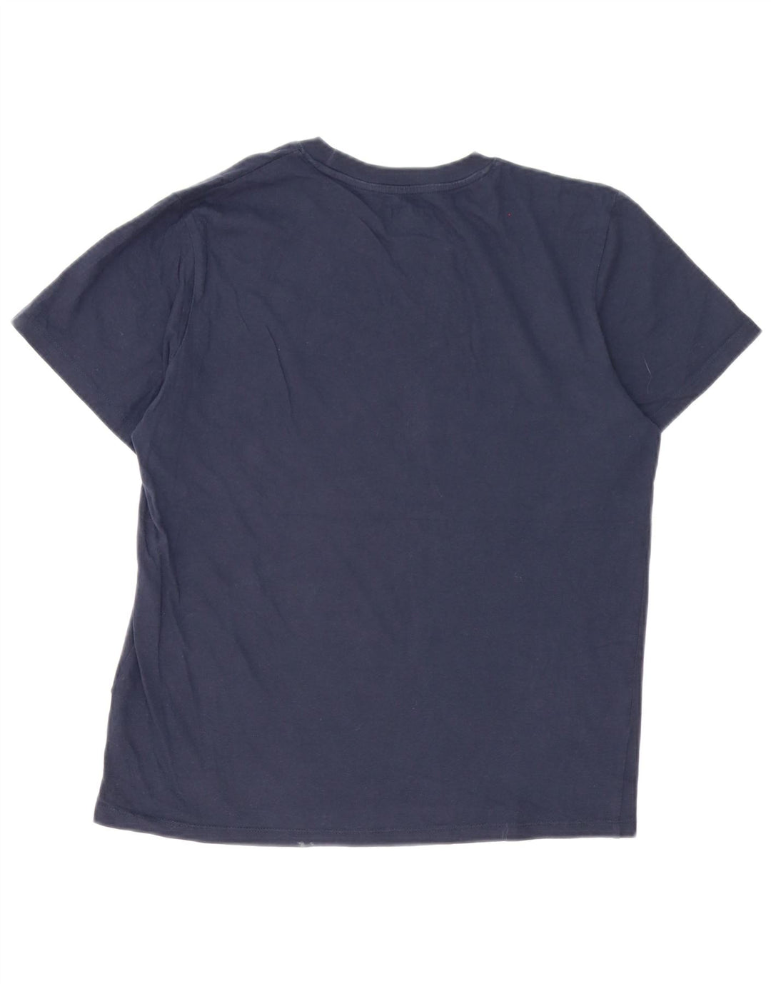 Camiseta gráfica masculina Jack & Jones Top médio algodão azul marinho
