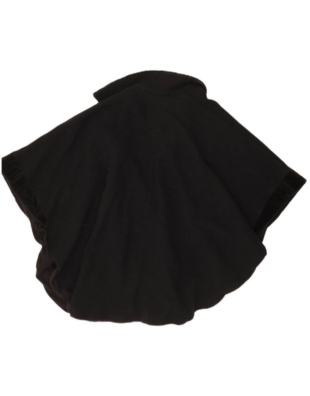 Casaco de capa grande vintage feminino tamanho único preto