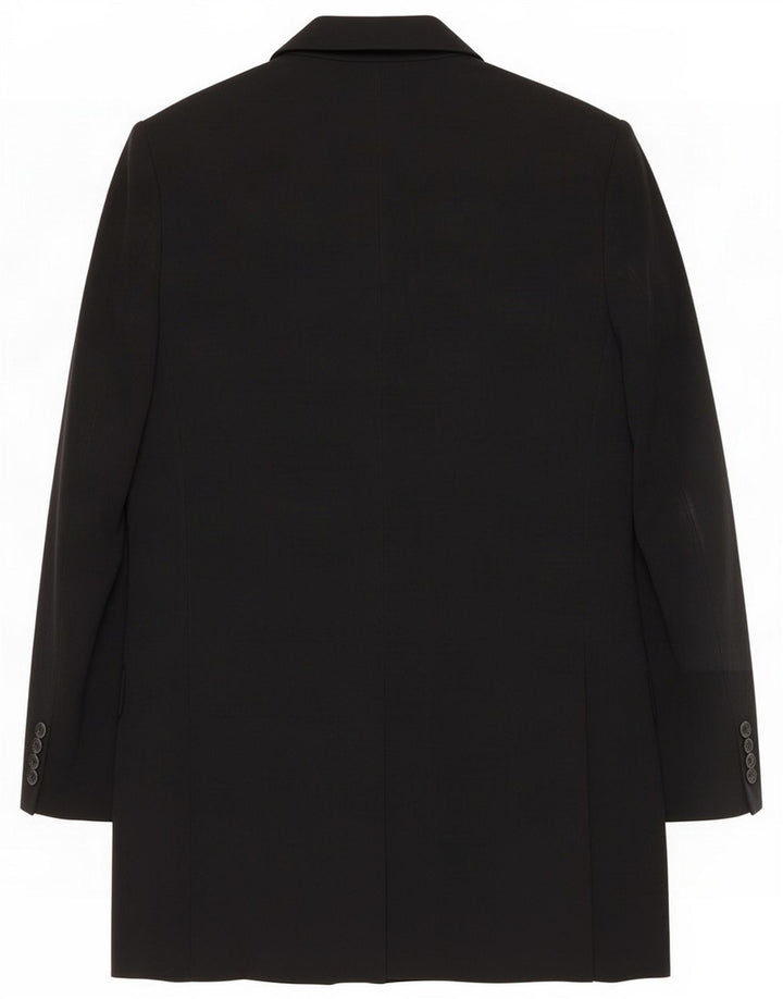 Elisabetta Franchi Womens Longline Blazer Jacket IT 42 Medium Black