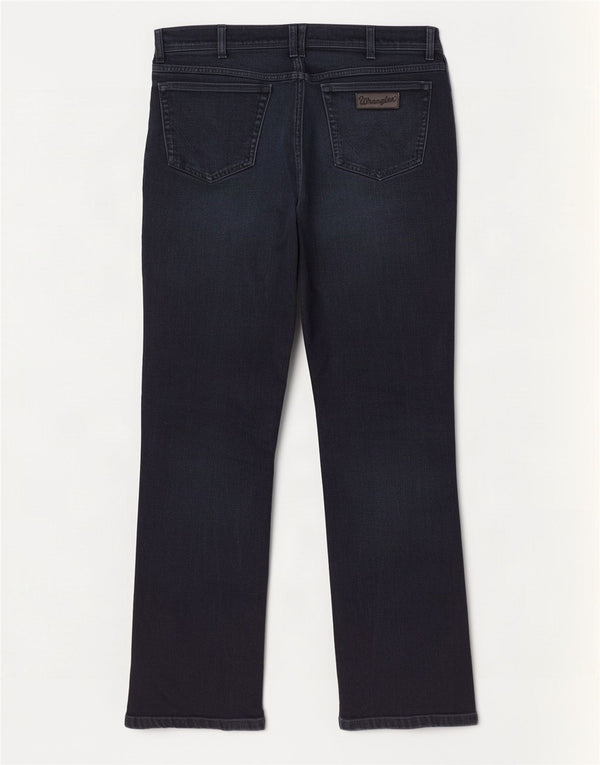 Wrangler Masculino Texas Straight Jeans W36 L32 Azul Marinho Algodão