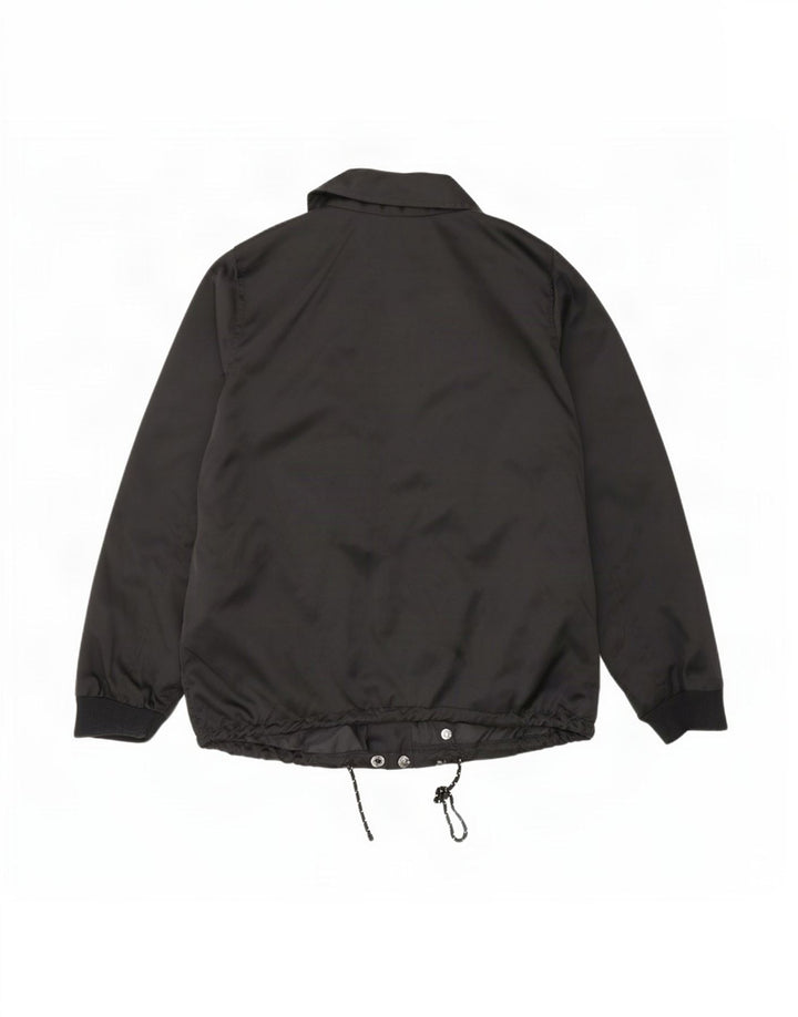 Jaqueta bomber feminina Hollister UK 16 grande poliéster preto