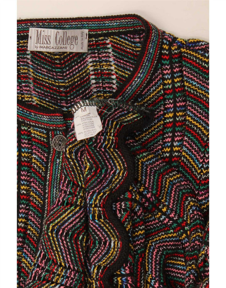 Suéter cardigã feminino College By Marcazzani UK 14 médio multicolorido