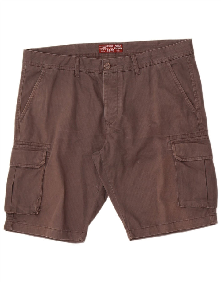 Shorts cargo regulares masculinos OVS IT 56 3XL W40 algodão cinza