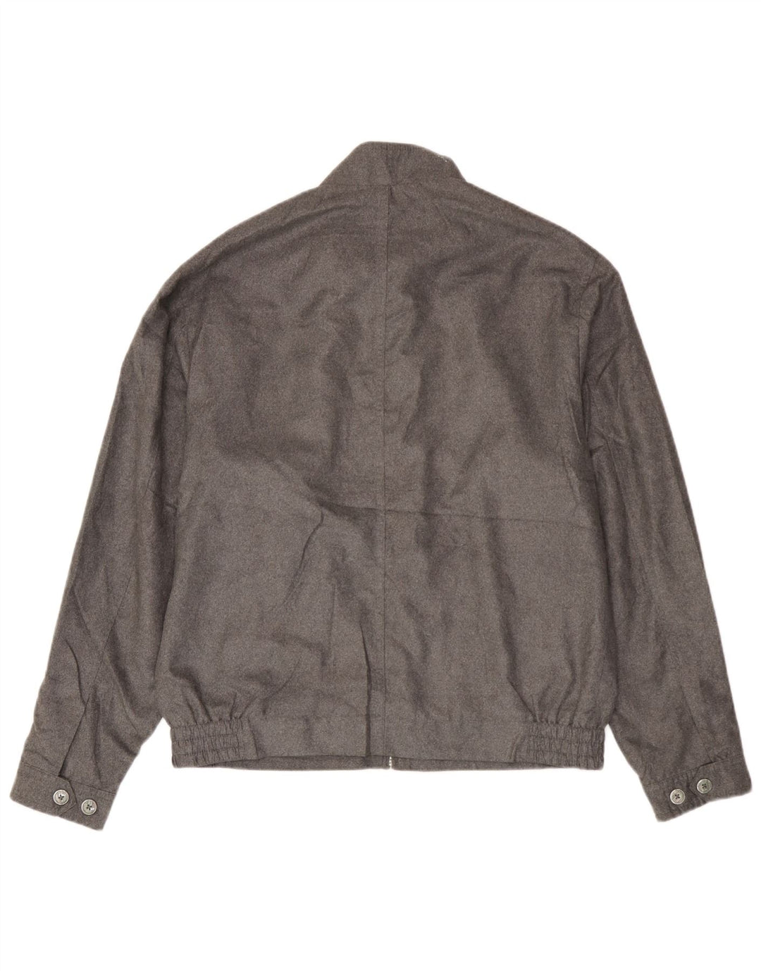 Jaqueta bomber masculina Marks & Spencer Reino Unido 38 poliéster prateado médio