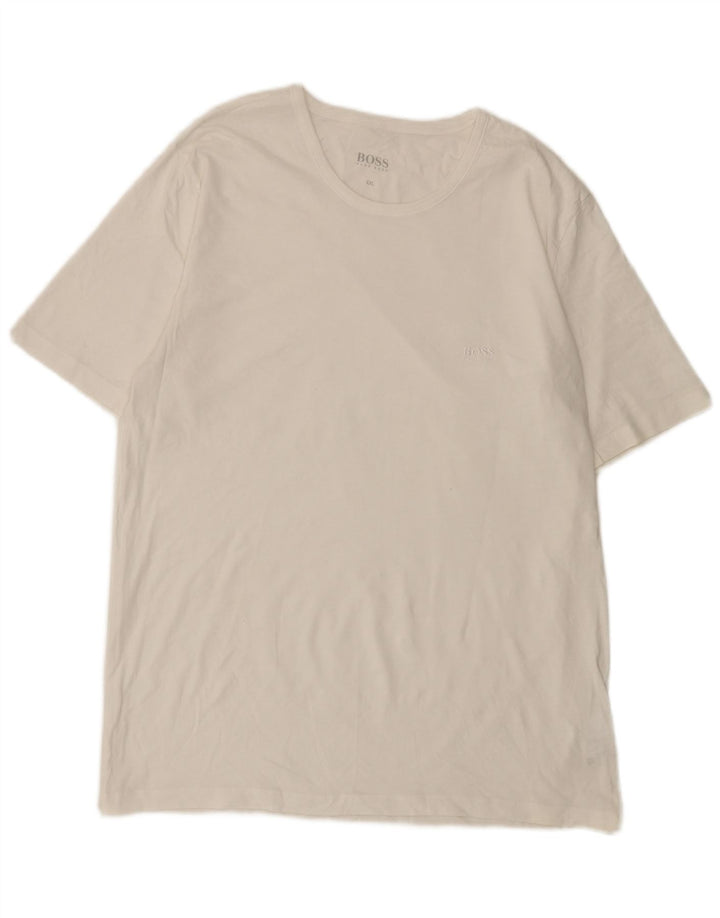 Camiseta masculina Hugo Boss Top 2XL algodão branco