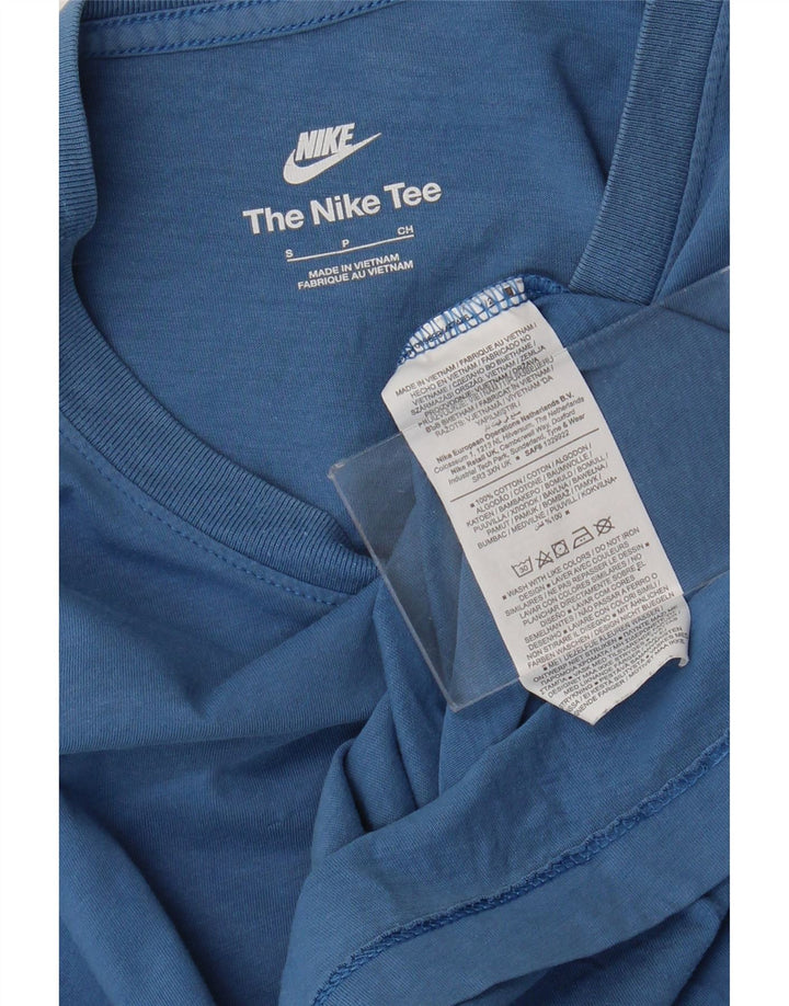 Camiseta masculina Nike Top pequeno algodão azul