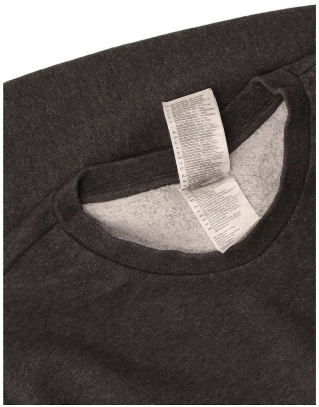 ADIDAS Mens Moletom Jumper Médio Algodão Cinza