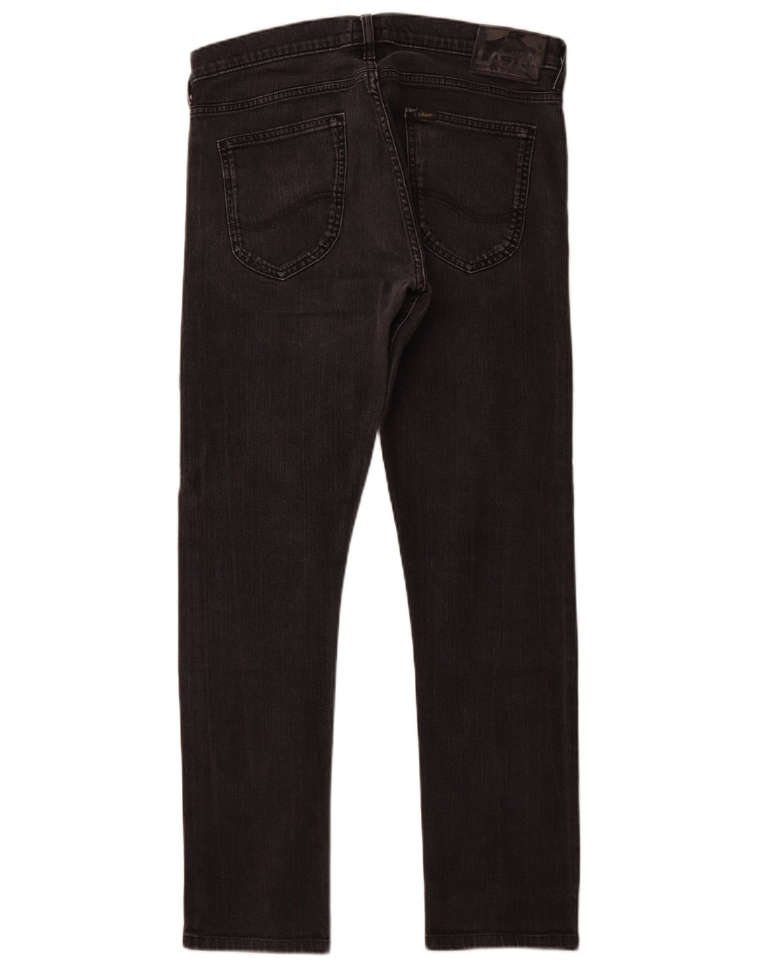 LEE Calça jeans feminina Luke Slim W33 L30 algodão preto
