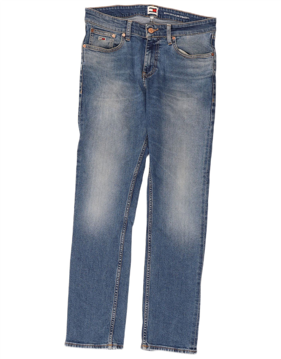 TOMMY HILFIGER Masculino Ryan Regular Straight Jeans W28 L30 Azul