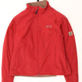 Jaqueta corta-vento feminina Jack Wolfskin UK 18/20 XL poliéster vermelho