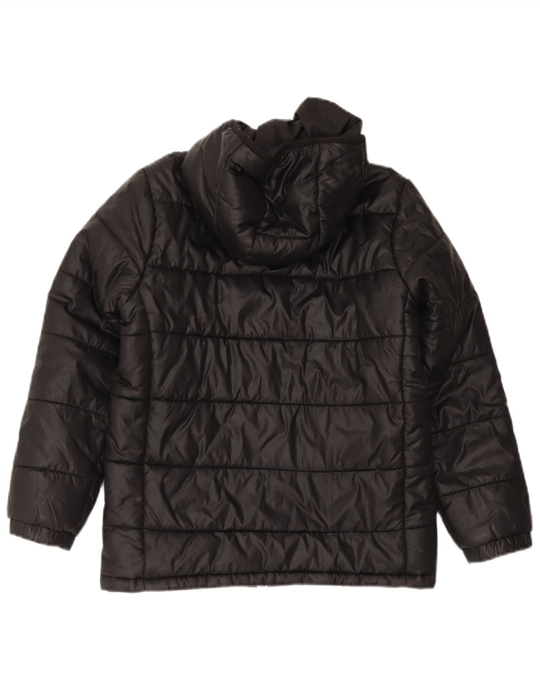 Casaco acolchoado com capuz Adidas Boys 11-12 anos preto poliéster