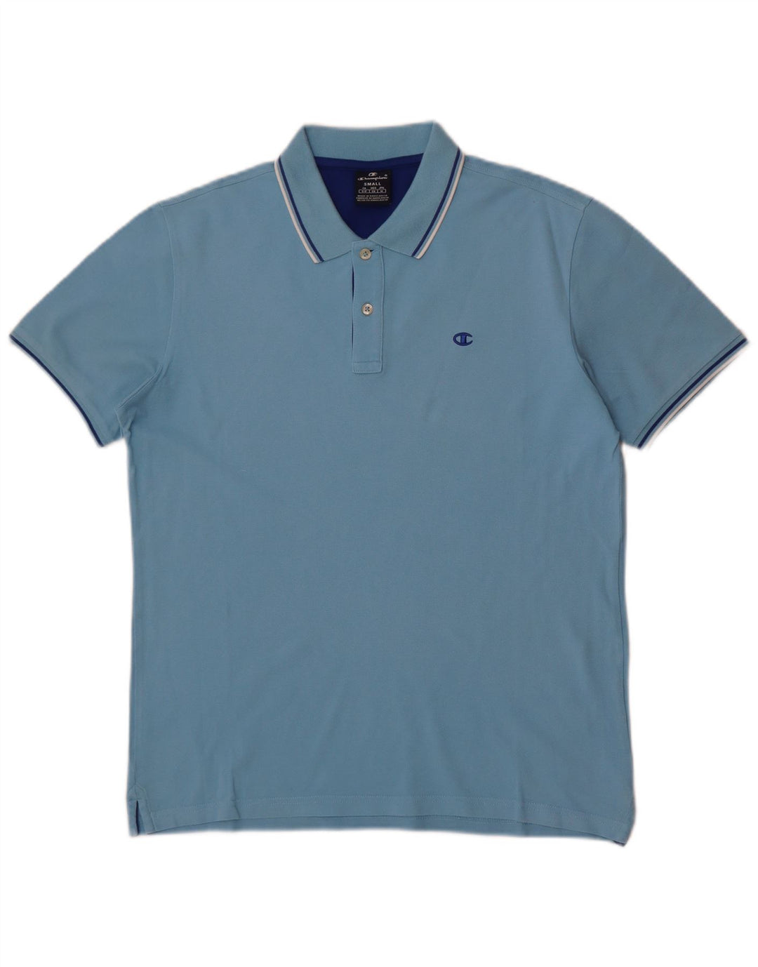 Camisa polo masculina Champion pequena azul