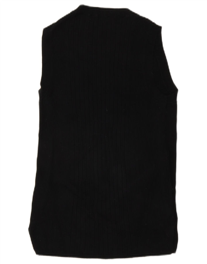 Colete feminino Marks & Spencer UK 14 viscose preta média