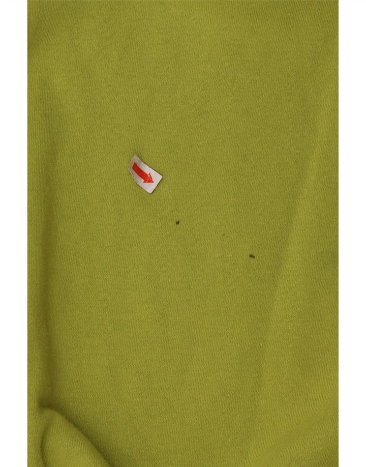 CHAMPION Suéter feminino com capuz grande tamanho UK 10 pequeno algodão verde