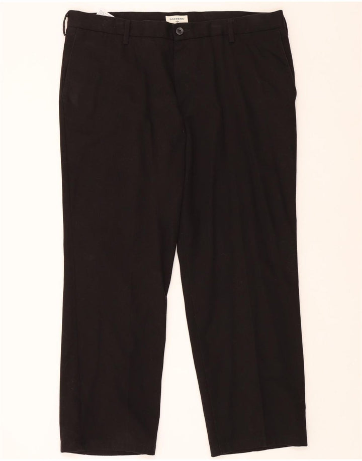 DOCKERS Mens Straight Chino Trousers W40 L29 Black Cotton Vintage Dockers and Second-Hand Dockers from Messina Hembry 