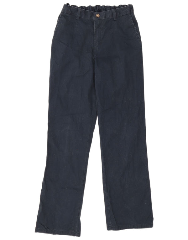 Calças Chino Izod Boys Regular Fit 15-16 Anos W24 L27 Algodão Azul Marinho