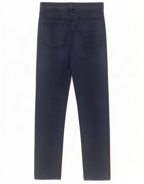 Jeans retos femininos Marks & Spencer Reino Unido 10 pequeno W29 L30 azul marinho