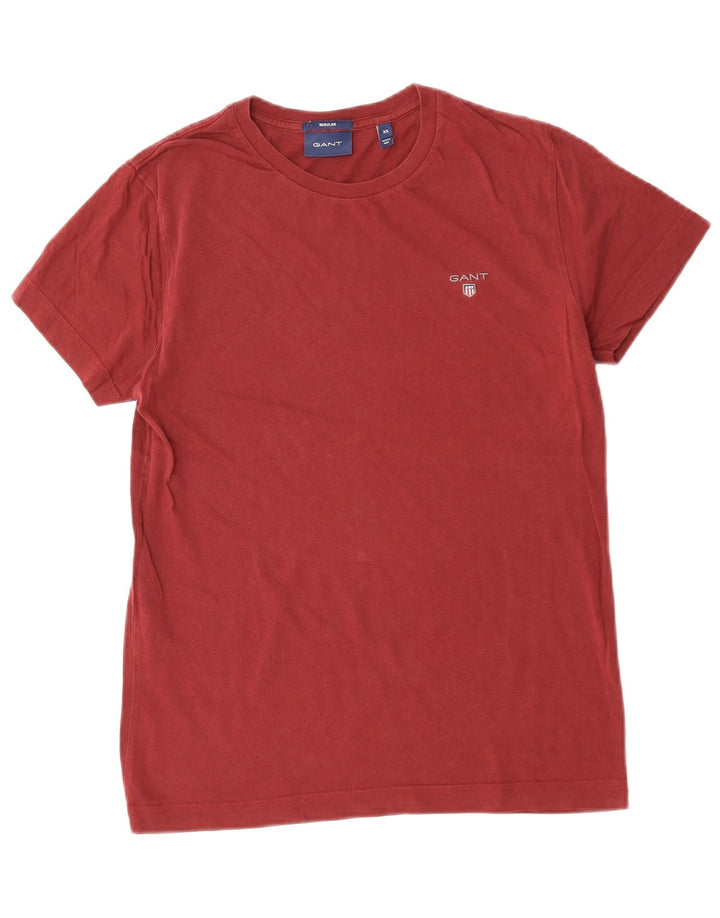 Camiseta masculina regular GANT XS algodão Borgonha