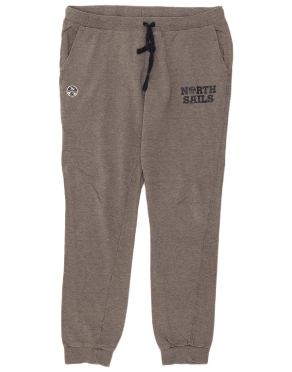 Calça esportiva masculina North Sails com estampa gráfica 2XL algodão cinza