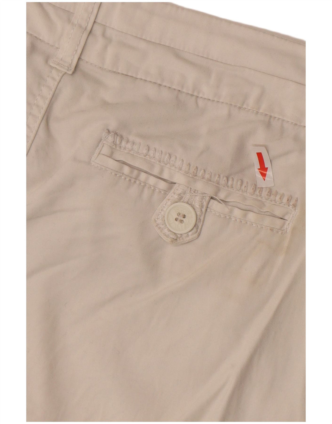 Shorts Chino feminino BKE W29 algodão bege médio