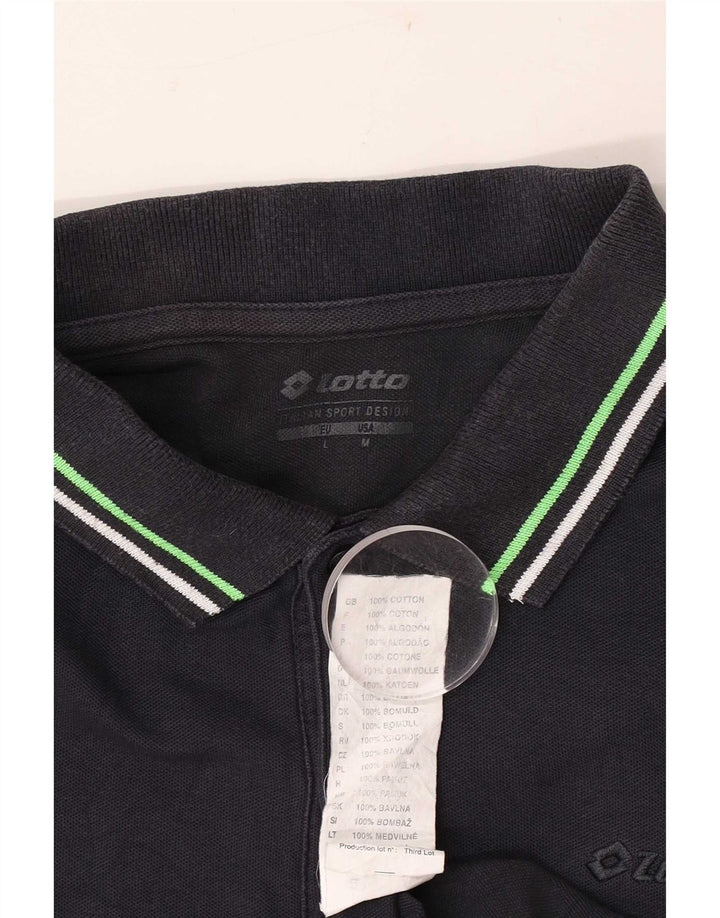Camisa polo masculina Lotto médio algodão azul marinho