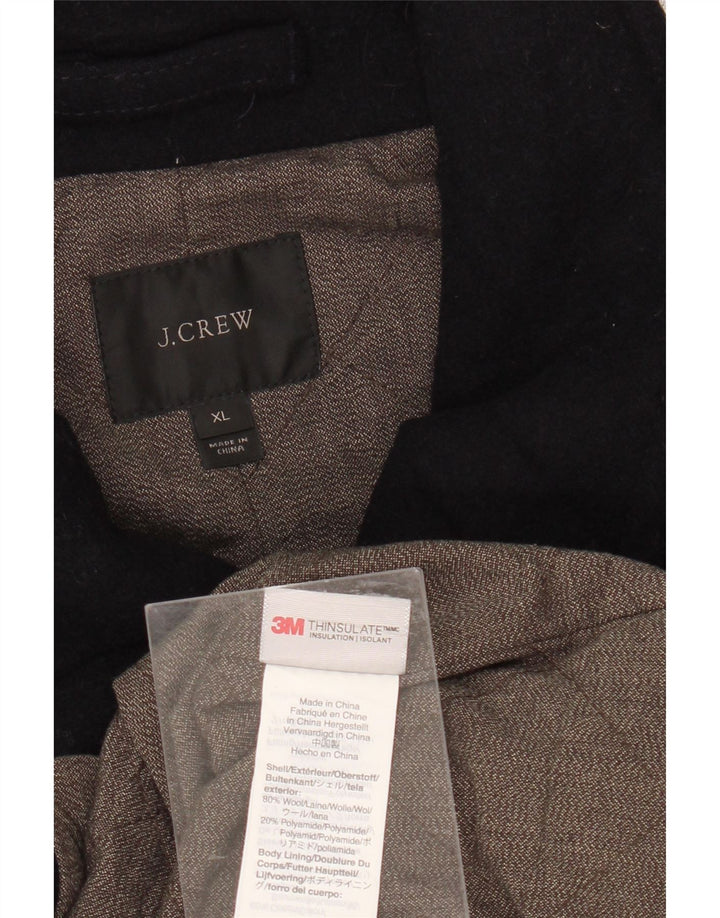 Casaco masculino J. CREW Pea UK 42 XL lã azul marinho