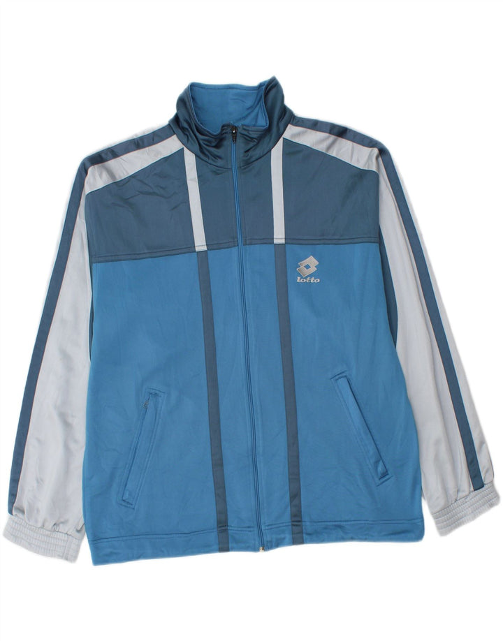 Lotto Mens Full Tracksuit Grande Azul Colorblock Poliéster