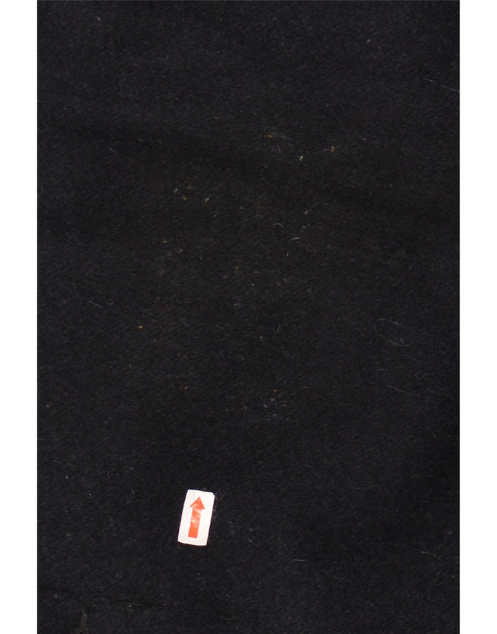 Sobretudo masculino VINTAGE solto IT 44 XS azul marinho lã colorblock