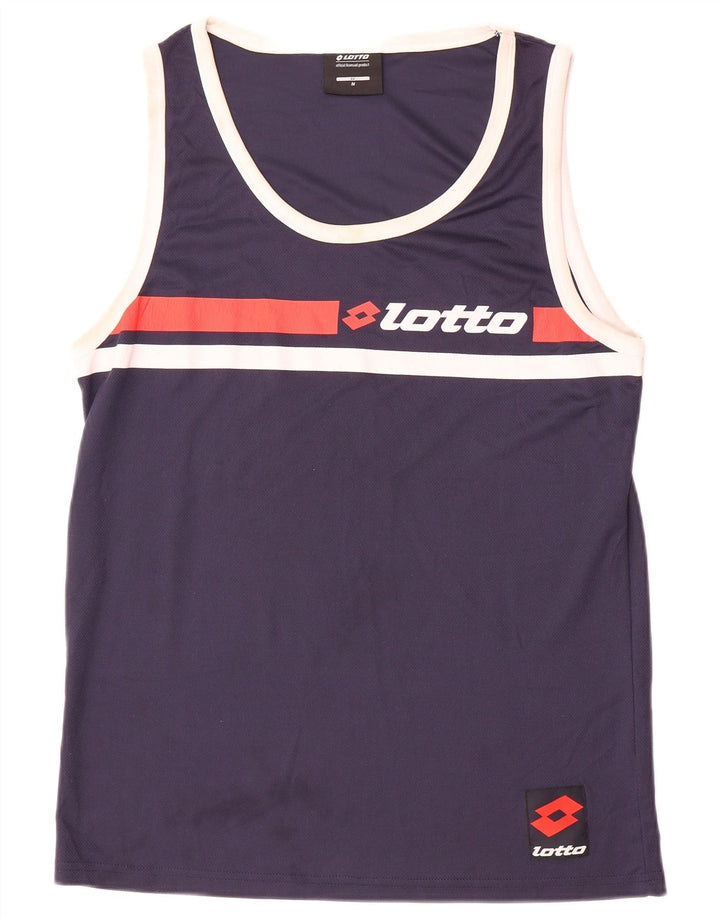 Lotto Mens Graphic Vest Top Médio Poliéster Azul Marinho