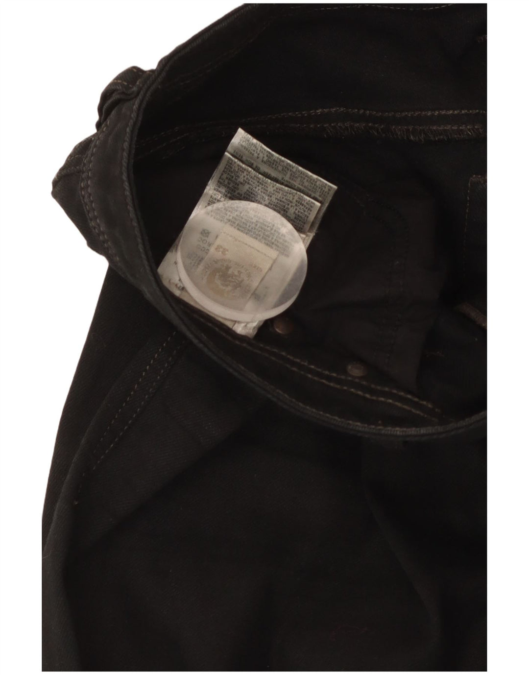 Jeans retos masculinos Diesel W33 L29 algodão preto