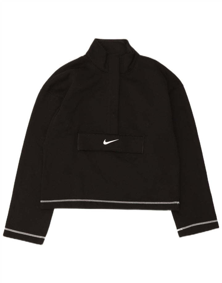 Moletom Nike Swoosh Oversized Jumper UK 6 XS Preto Poliéster