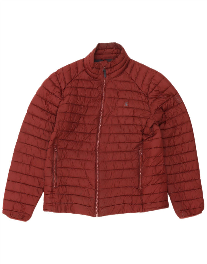 Jaqueta acolchoada masculina Joules UK 38 poliéster marrom médio