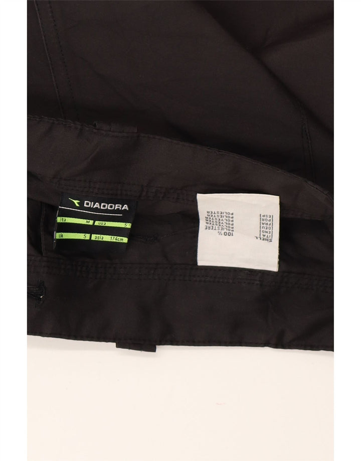 DIADORA Mens Italia Cargo Shorts Pequeno W32 Poliéster Preto