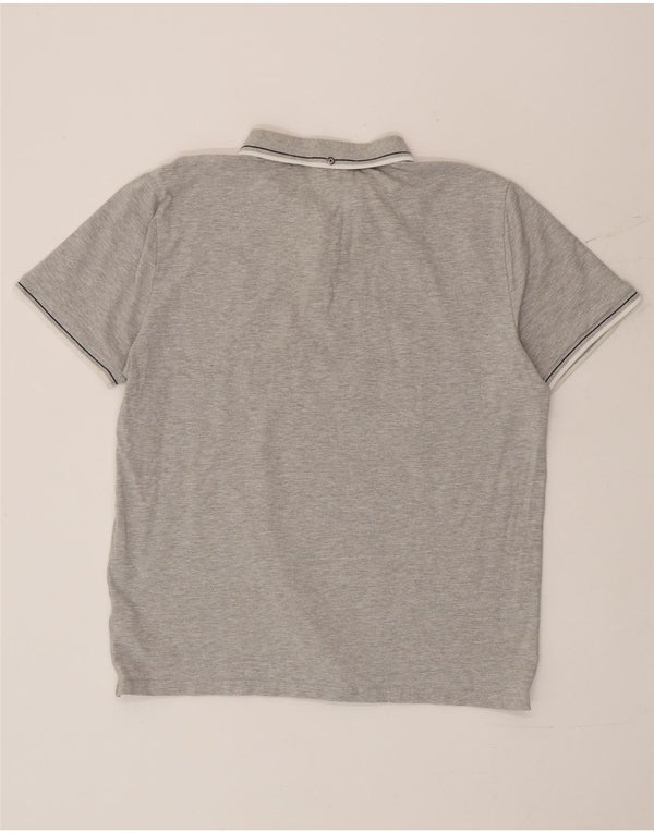 Camisa polo masculina Ben Sherman grande algodão cinza