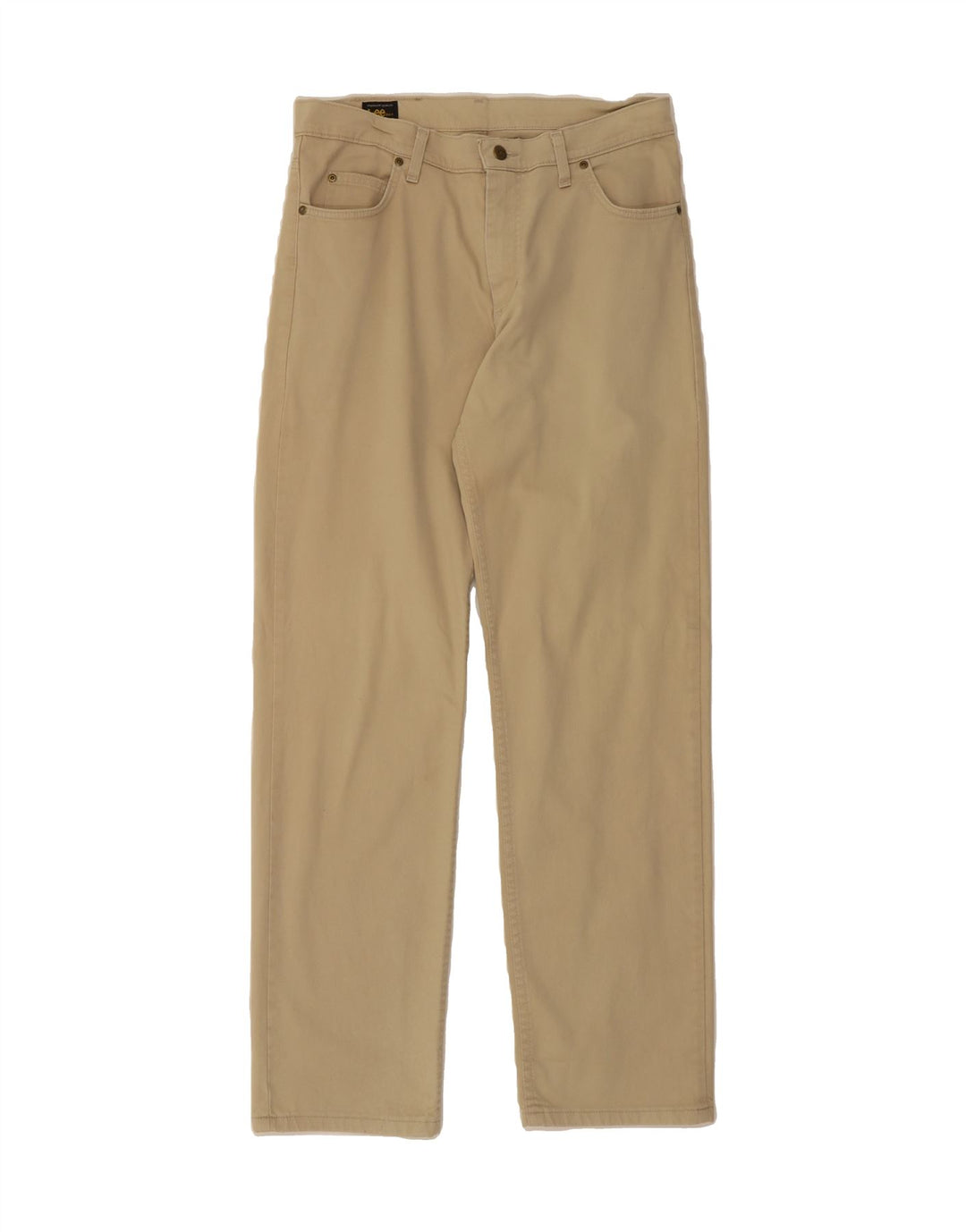 LEE Mens Brooklyn Straight Casual Trousers W34 L34  Beige Cotton Vintage Lee and Second-Hand Lee from Messina Hembry 