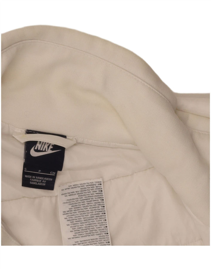 Jaqueta acolchoada feminina NIKE UK 10 pequena poliéster branco