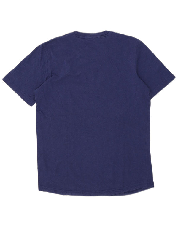 Adidas Mens Graphic T-Shirt Top Médio Algodão Azul